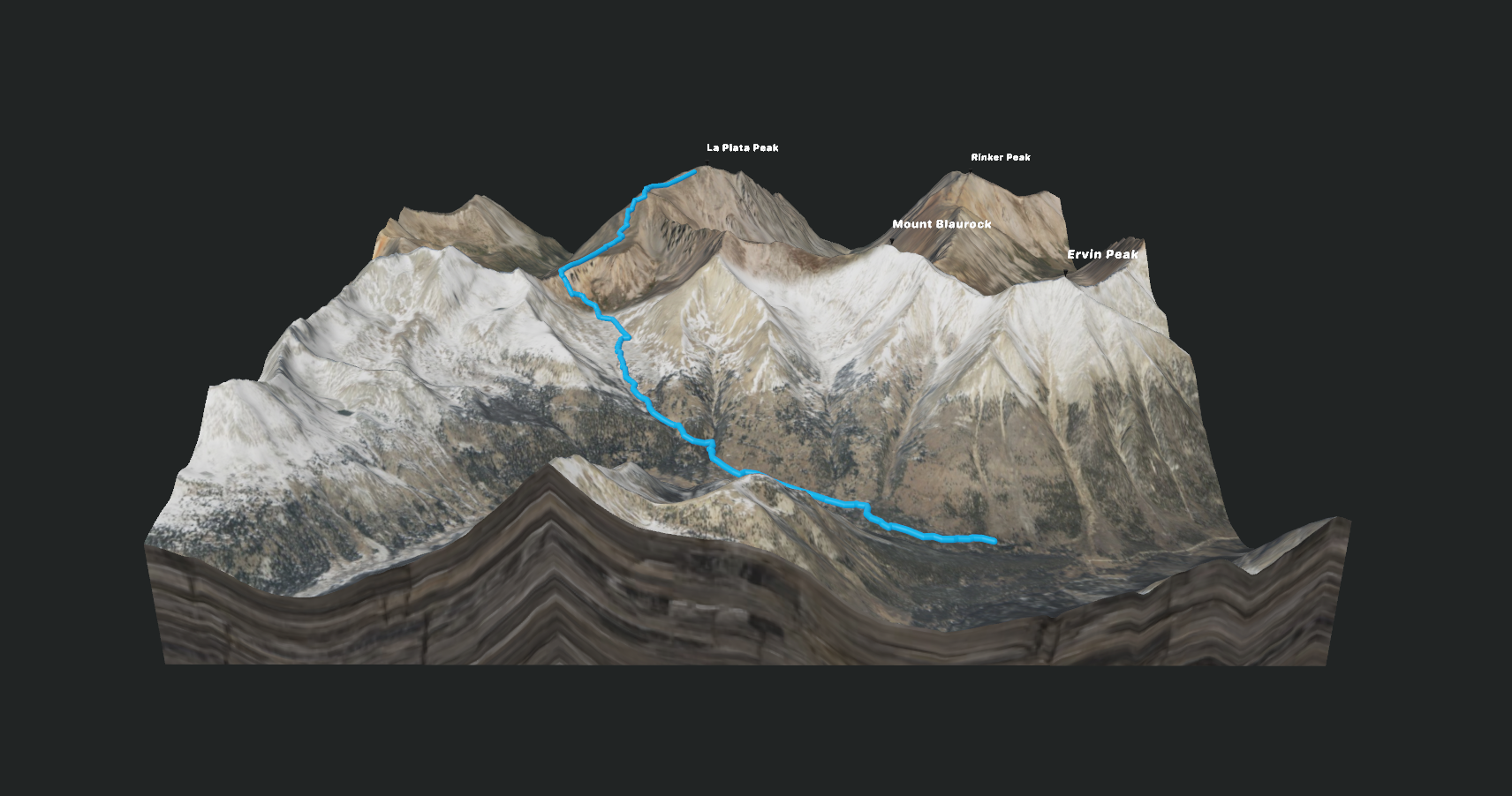 Image of La Plata Peak 3D model